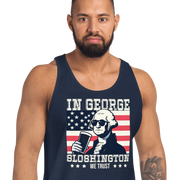 Celebrate 4th of July in style with our George Sloshington tank top. Perfect for BBQs & summer fun, featuring a fun patriotic design.