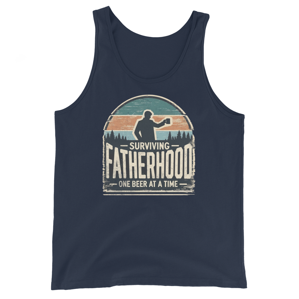 Surviving Fatherhood One Beer at a Time Tank Top