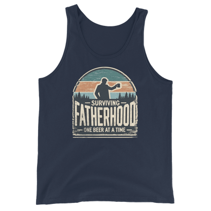 Surviving Fatherhood One Beer at a Time Tank Top