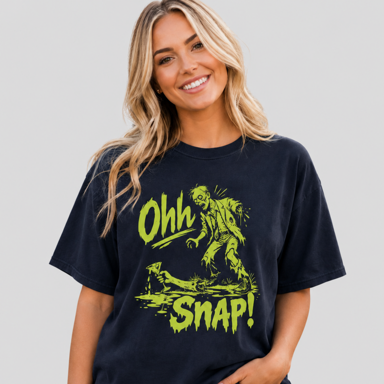 Comfort Colors Ohh Snap Funny Zombie Halloween Shirt