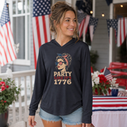 Cute Independence Day lightweight hoodie for women