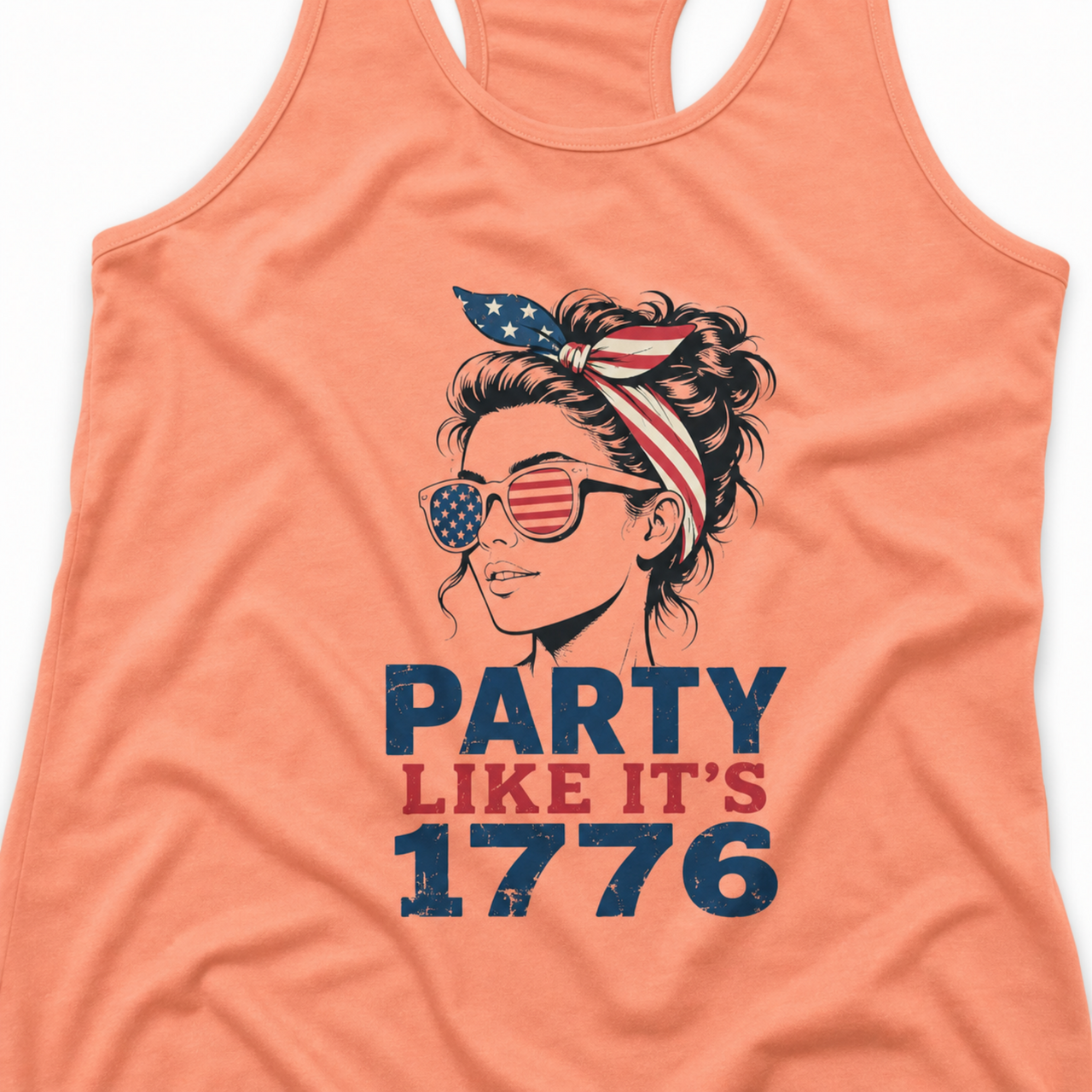 Party Like It’s 1776 Patriotic Racerback Tank Top