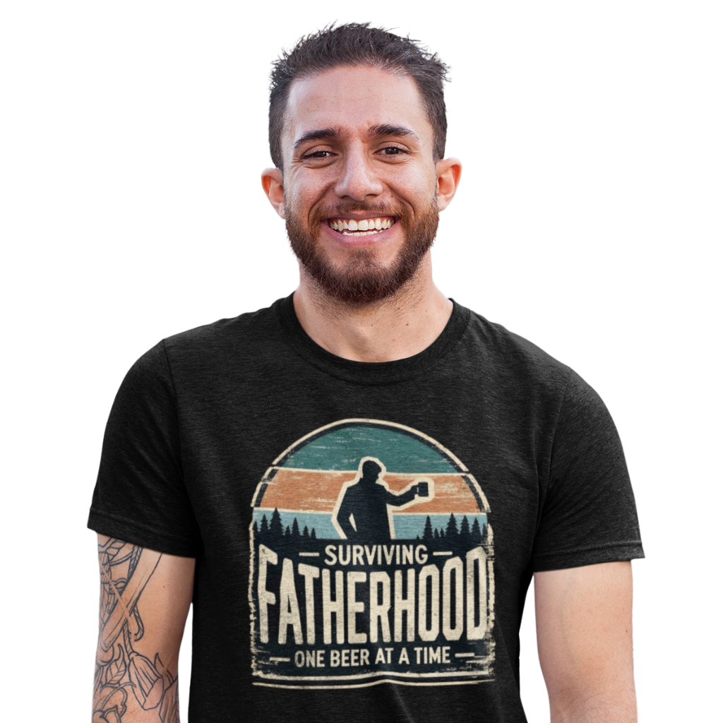 Embrace fatherhood with our soft, lightweight tee. Perfect fit, pre-shrunk fabric, and flattering for all. Ideal for every dad!