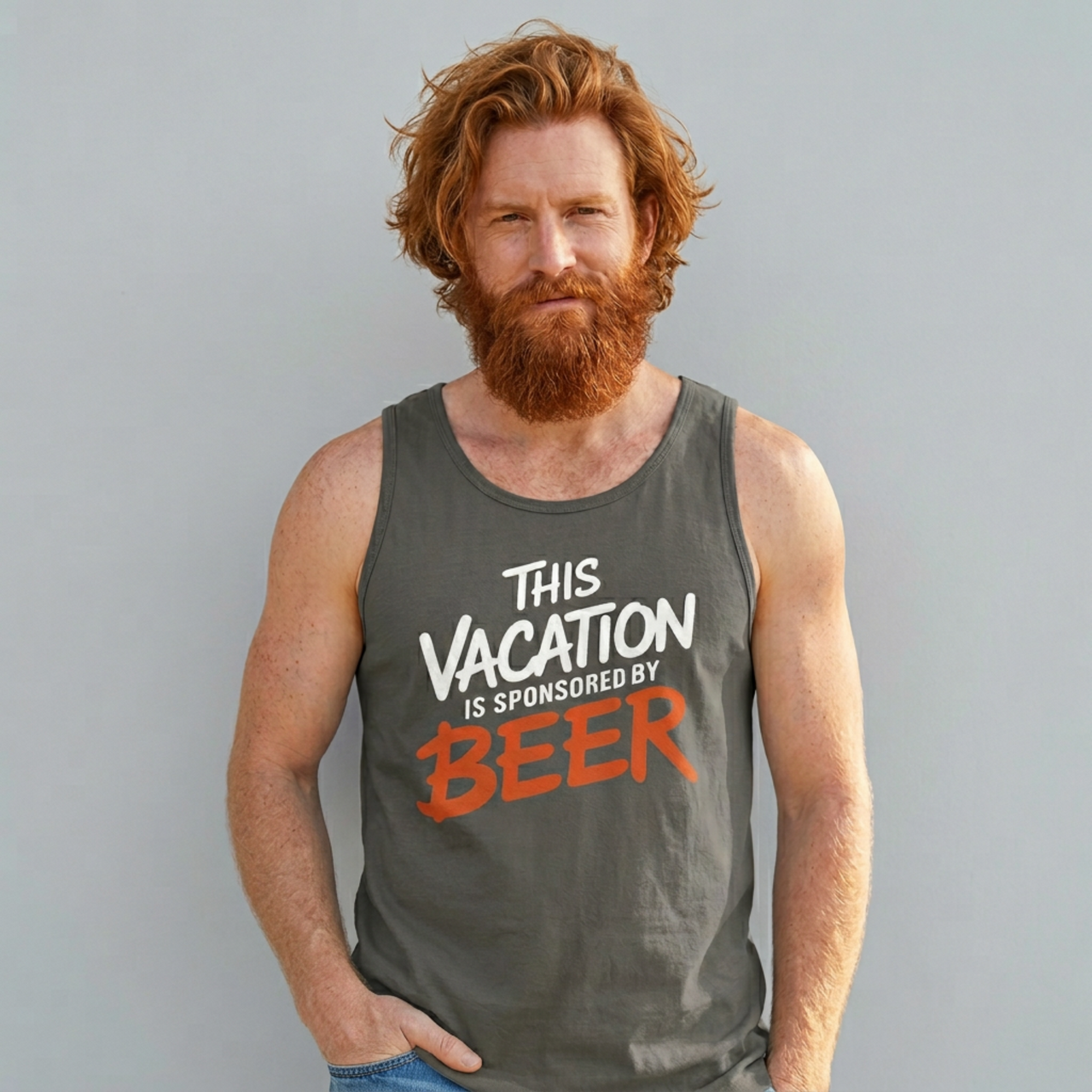 This Vacation Is Sponsored by Beer Comfort Colors Tank Top