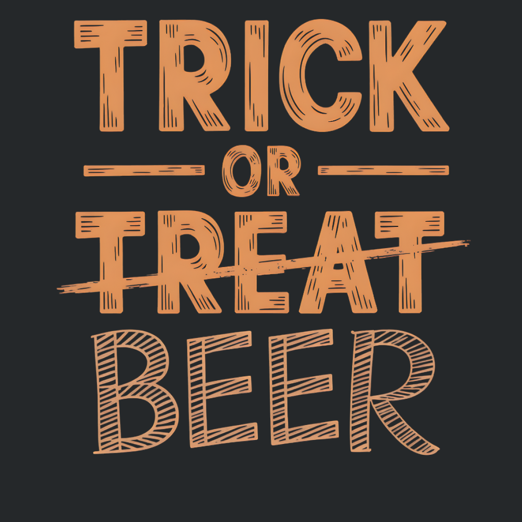 Trick or Beer Funny Halloween T-Shirt for Beer Lovers