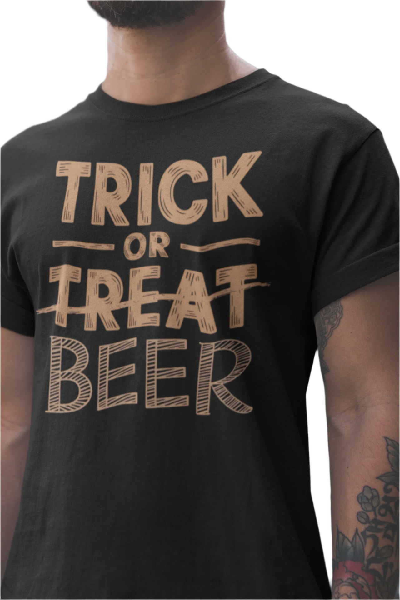 Trick or Beer Funny Halloween T-Shirt for Beer Lovers