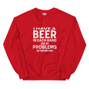 I Have a Beer in Each Hand Sweatshirt