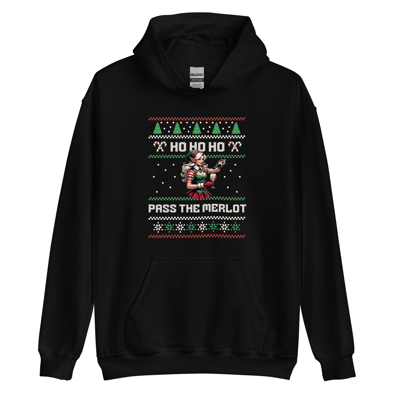 Ho Ho Ho Pass The Merlot Hoodie