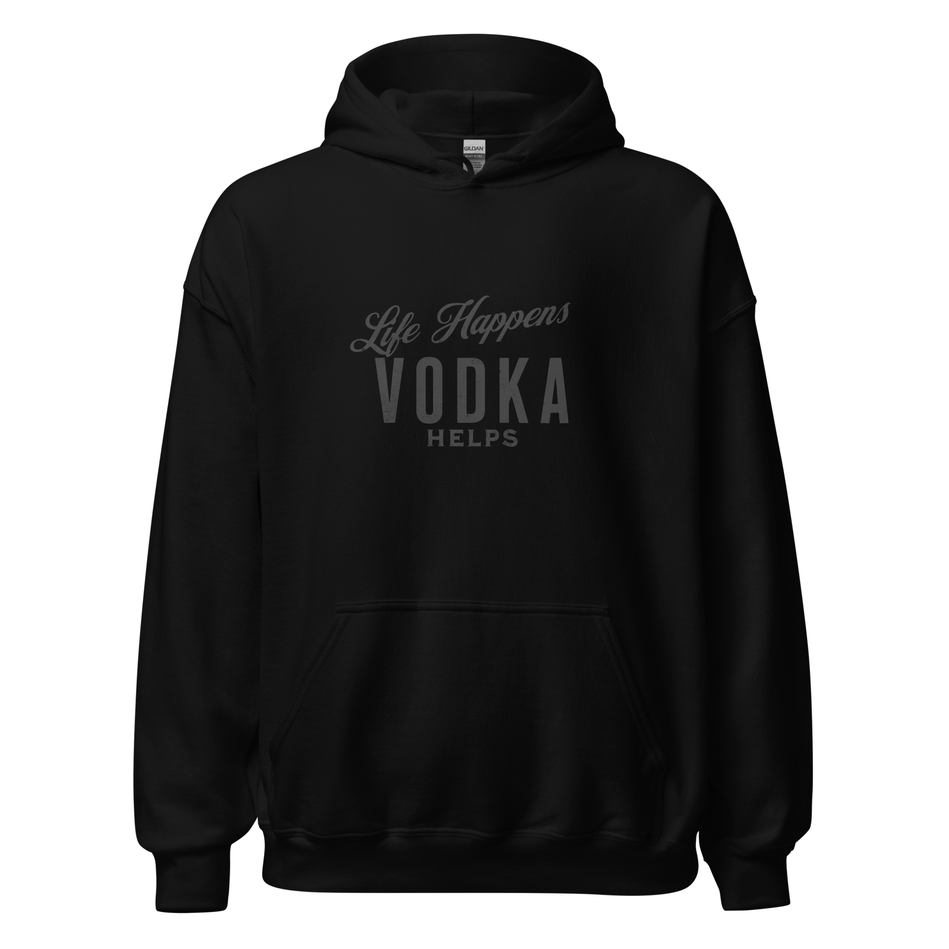 Life Happens Vodka Helps Hoodie - Cozy & Stylish HOODIE,MENS,New,UNISEX,WOMENS Dayzzed Apparel