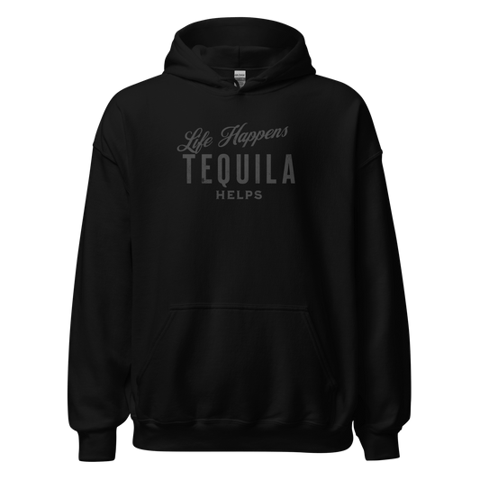 Life Happens Tequila Helps Hoodie - Cozy & Stylish Comfort DRINKING,HOODIE,MENS,New,TEQUILA,UNISEX,WOMENS Dayzzed Apparel