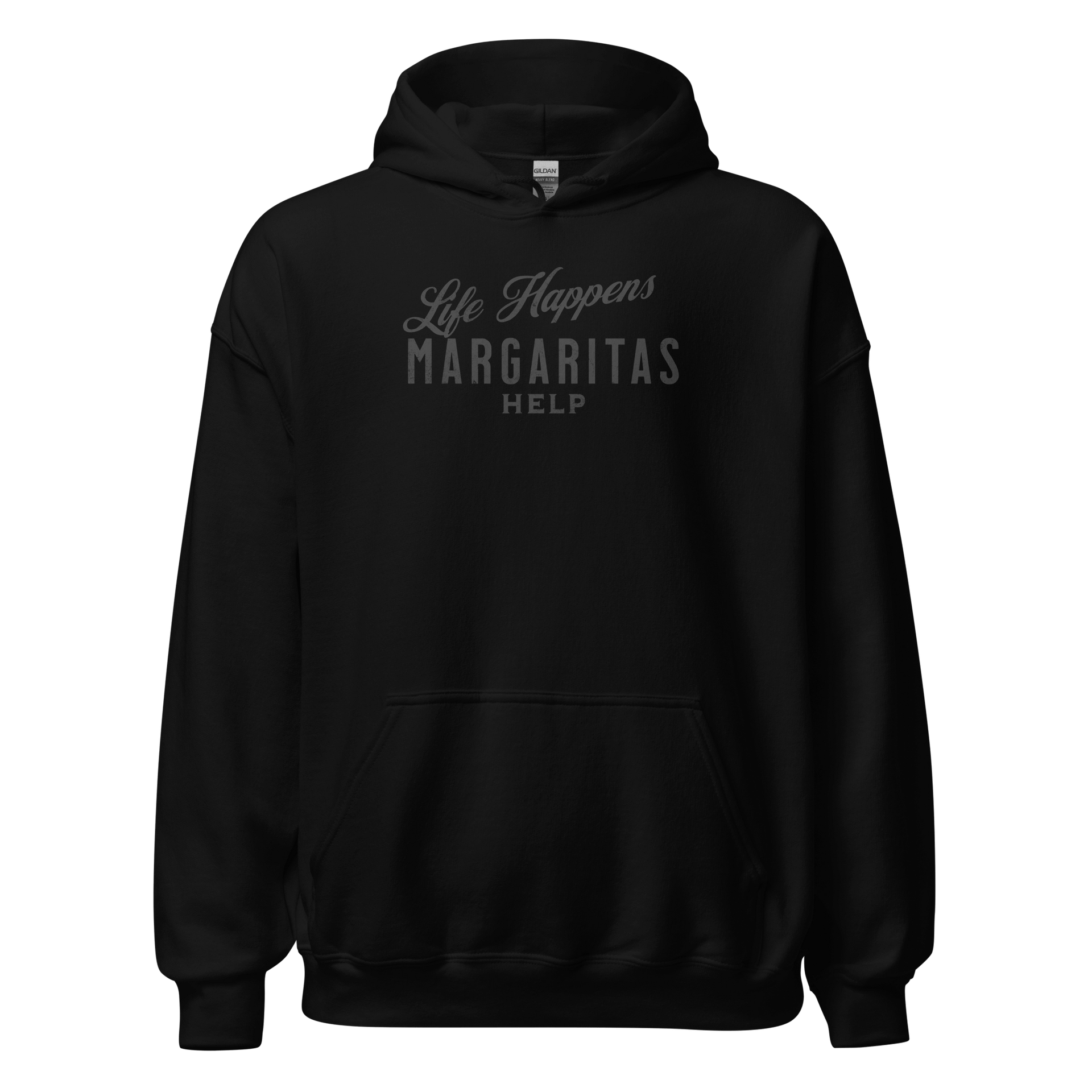 Life Happens Margaritas Help Hoodie: Cozy & Stylish BEER,DRINKING,HOODIE,MENS,New,UNISEX,WOMENS Dayzzed Apparel