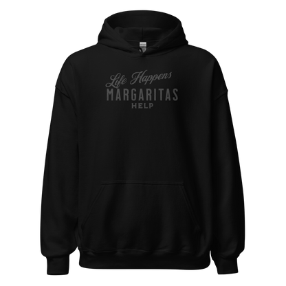 Life Happens Margaritas Help Hoodie: Cozy & Stylish BEER,DRINKING,HOODIE,MENS,New,UNISEX,WOMENS Dayzzed Apparel