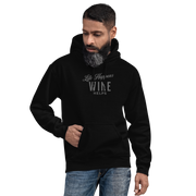 "Life Happens Wine Helps Hoodie - Cozy & Stylish""Find comfort & style in our 'Life Happens Wine Helps' Hoodie. Perfect for cooler evenings with a soft, smooth blend. Catch laughs & cozy vibes."