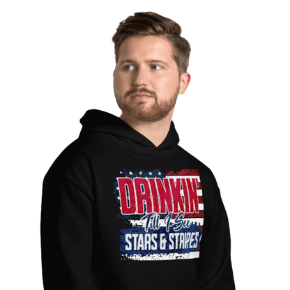 Drinkin' Till I See Stars and Stripes Hoodie