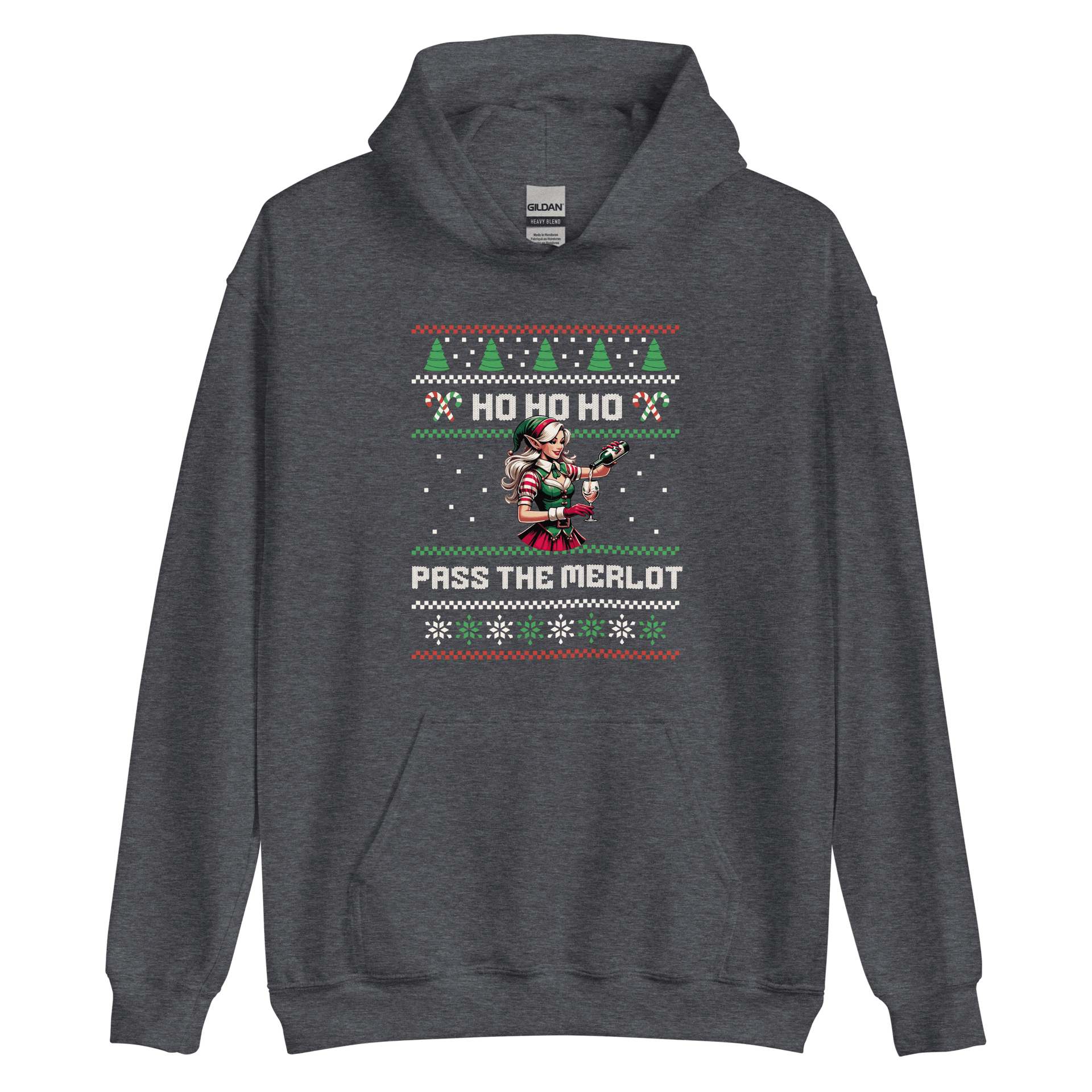 Ho Ho Ho Pass The Merlot Hoodie