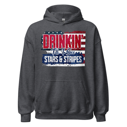 Drinkin' Till I See Stars and Stripes Hoodie