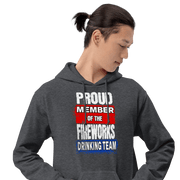 Discover the ultimate cozy hoodie for cooler evenings. Soft, stylish, and perfect for any occasion. Get your Fireworks Drinking Team Hoodie now!