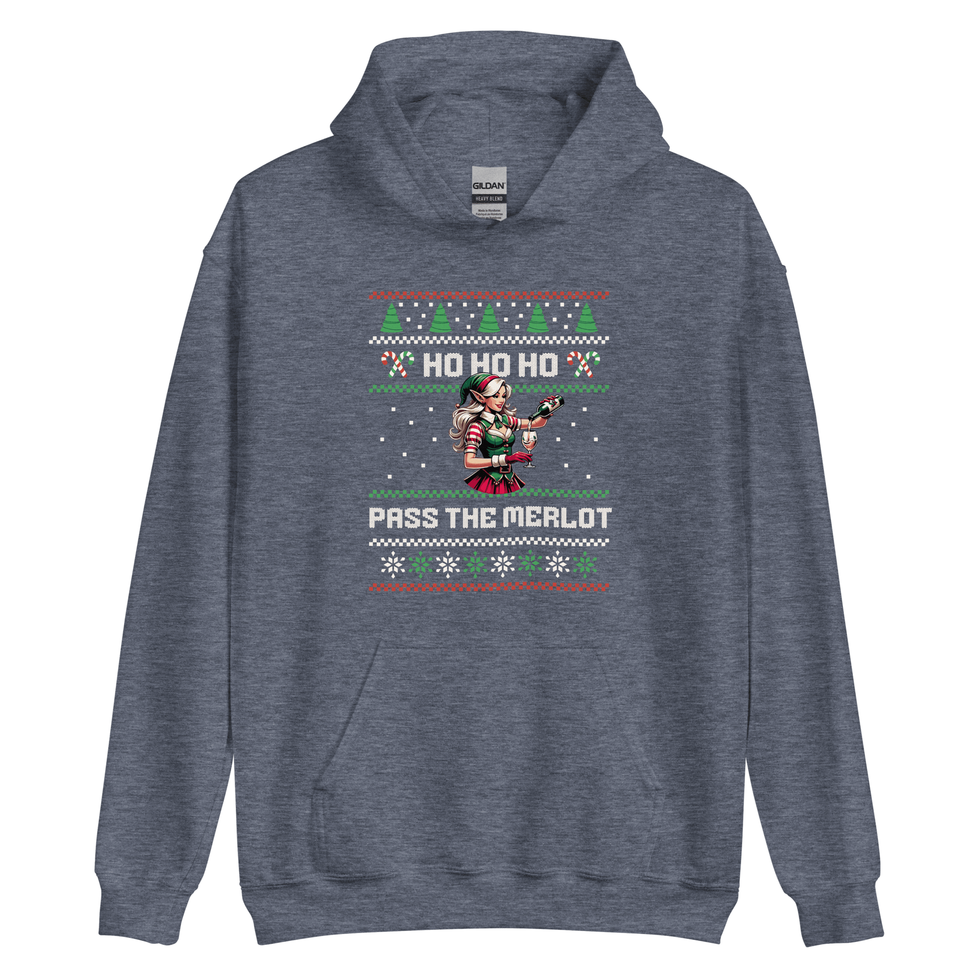 Ho Ho Ho Pass The Merlot Hoodie