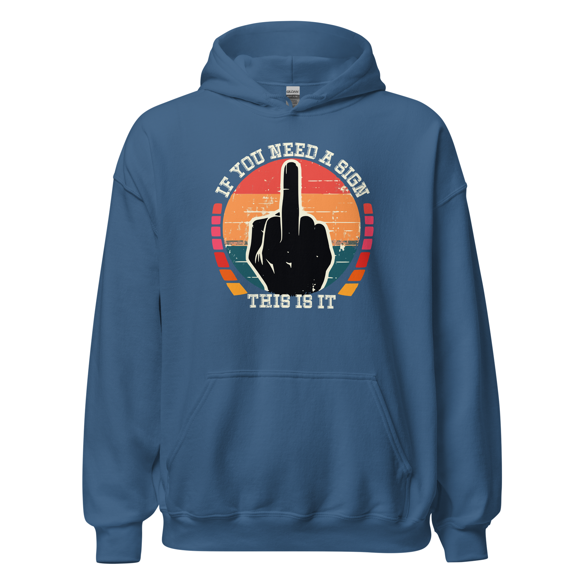 Discover the ultimate comfort with our 'If You Need a Sign' Hoodie. Soft, smooth, and perfect for cooler evenings. 50% cotton, 50% polyester blend.