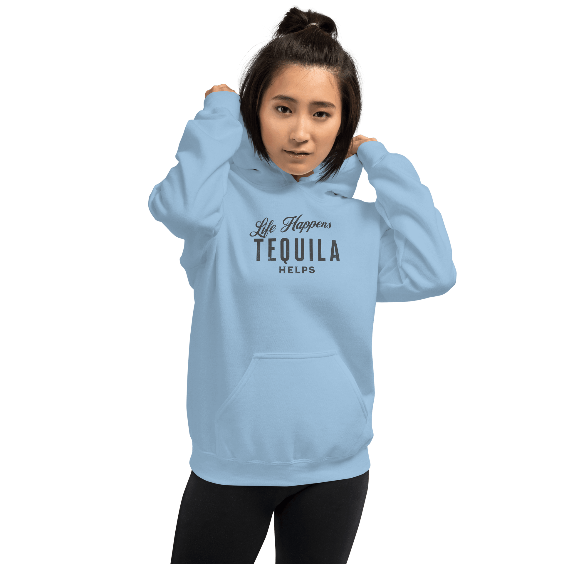 Life Happens Tequila Helps Hoodie - Cozy & Stylish Comfort DRINKING,HOODIE,MENS,New,TEQUILA,UNISEX,WOMENS Dayzzed Apparel