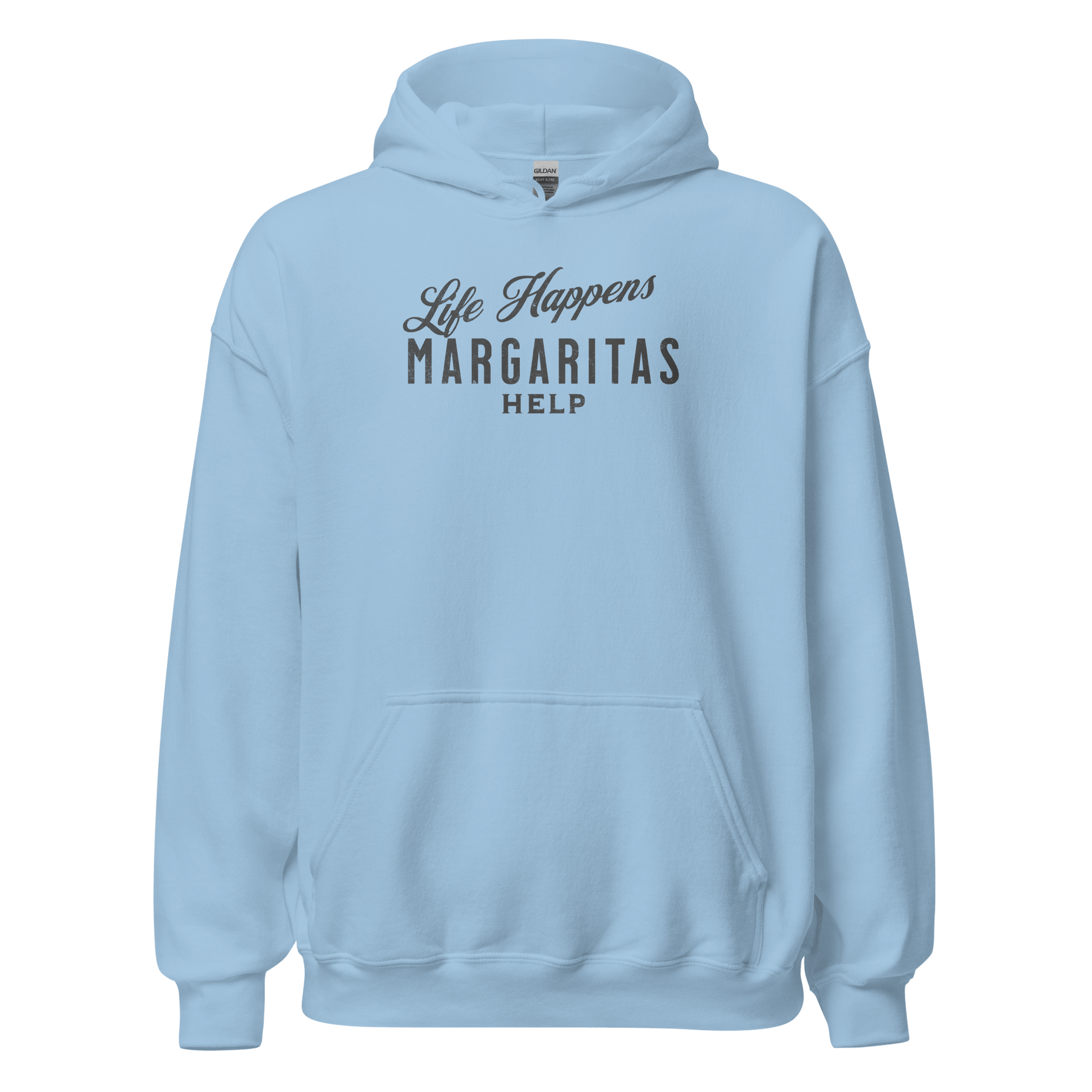 Life Happens Margaritas Help Hoodie: Cozy & Stylish BEER,DRINKING,HOODIE,MENS,New,UNISEX,WOMENS Dayzzed Apparel