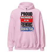 Discover the ultimate cozy hoodie for cooler evenings. Soft, stylish, and perfect for any occasion. Get your Fireworks Drinking Team Hoodie now!