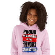 Discover the ultimate cozy hoodie for cooler evenings. Soft, stylish, and perfect for any occasion. Get your Fireworks Drinking Team Hoodie now!