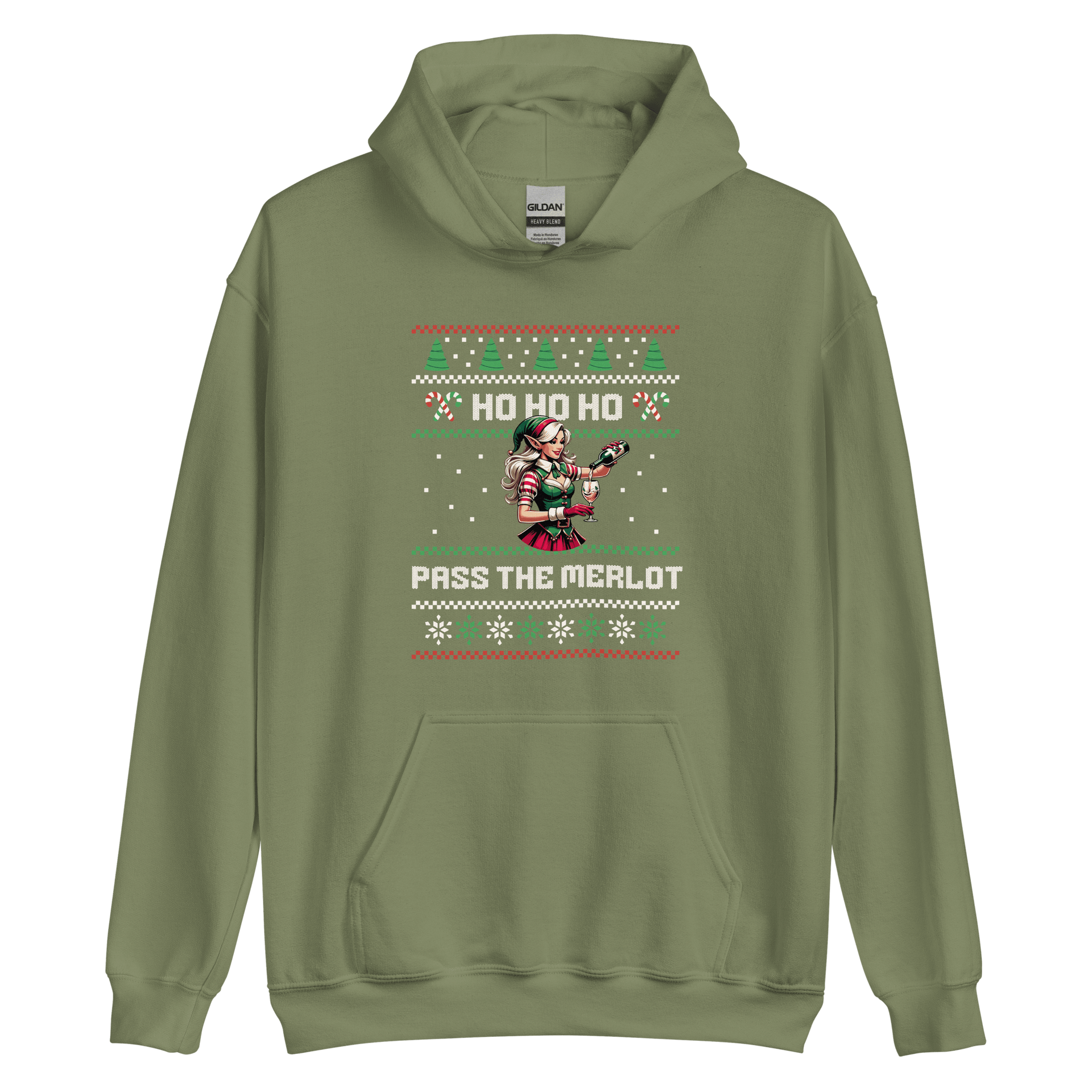 Ho Ho Ho Pass The Merlot Hoodie