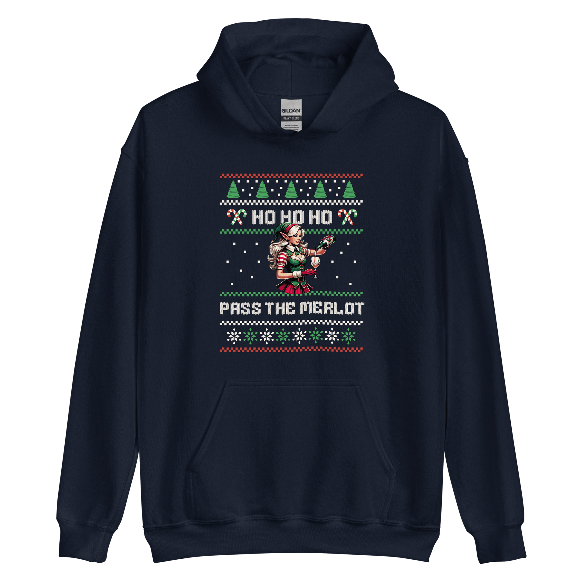 Ho Ho Ho Pass The Merlot Hoodie