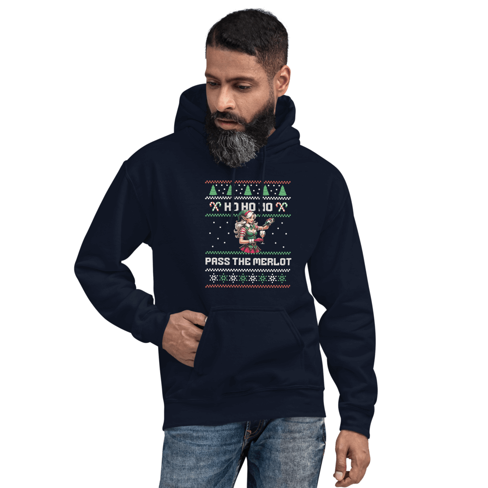 Ho Ho Ho Pass The Merlot Hoodie