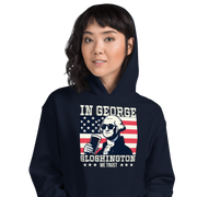 Celebrate 4th of July in style with the In George Sloshington We Trust hoodie. Perfect for festivities and casual outings with a patriotic and fun twist.