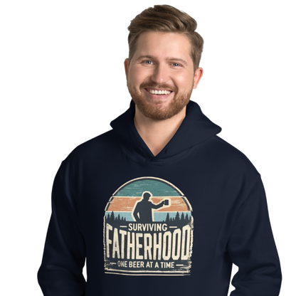 Surviving Fatherhood One Beer at a Time Hoodie