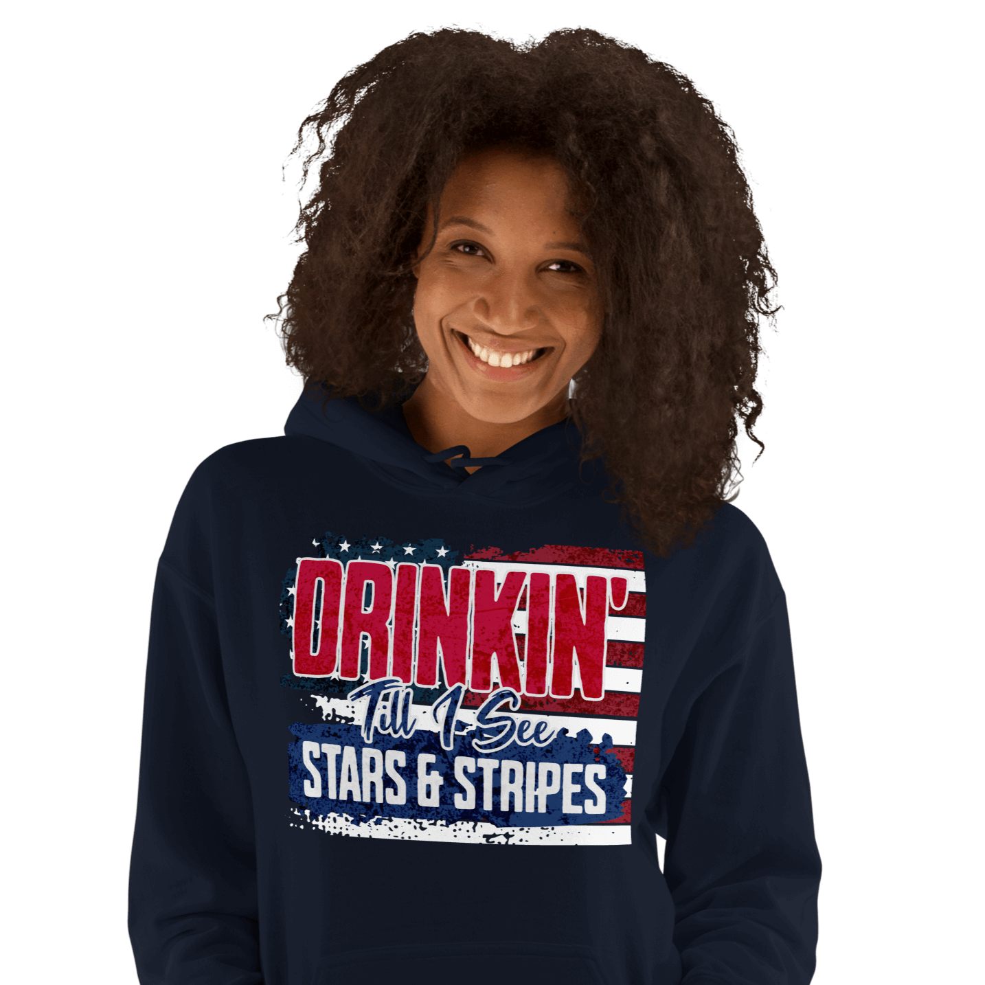 Drinkin' Till I See Stars and Stripes Hoodie