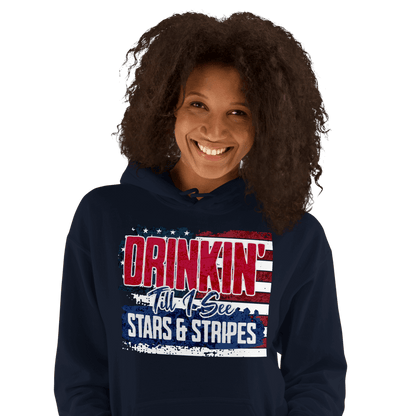 Drinkin' Till I See Stars and Stripes Hoodie