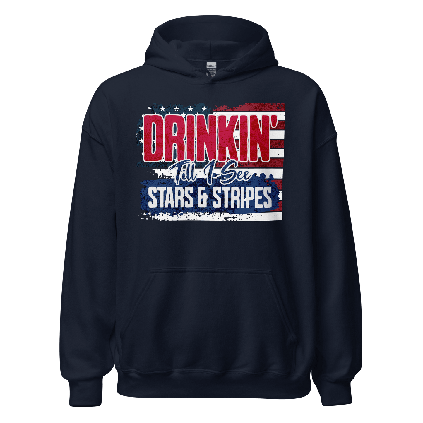 Drinkin' Till I See Stars and Stripes Hoodie