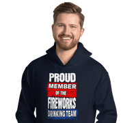 Discover the ultimate cozy hoodie for cooler evenings. Soft, stylish, and perfect for any occasion. Get your Fireworks Drinking Team Hoodie now!