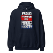 Discover the ultimate cozy hoodie for cooler evenings. Soft, stylish, and perfect for any occasion. Get your Fireworks Drinking Team Hoodie now!