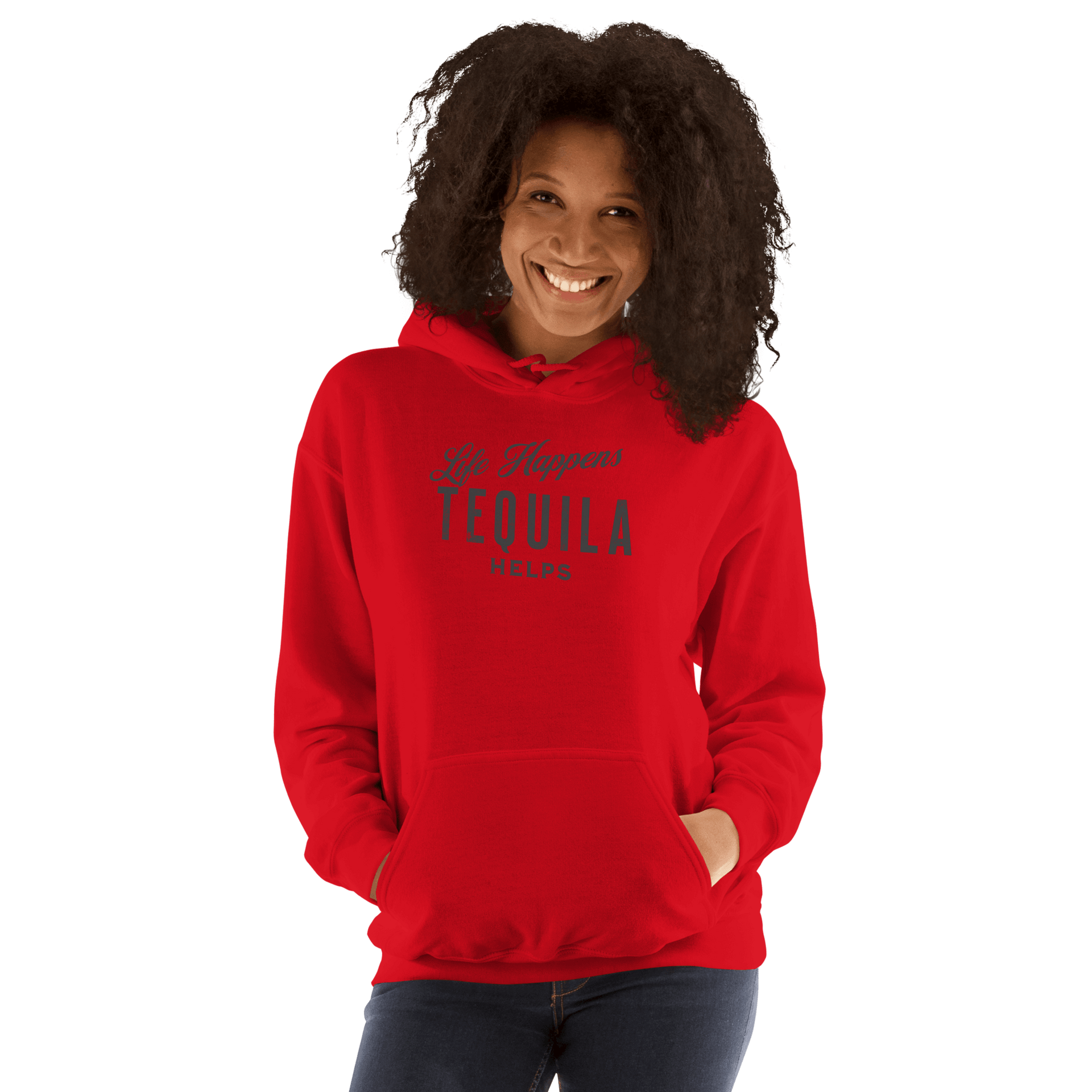 Life Happens Tequila Helps Hoodie - Cozy & Stylish Comfort DRINKING,HOODIE,MENS,New,TEQUILA,UNISEX,WOMENS Dayzzed Apparel