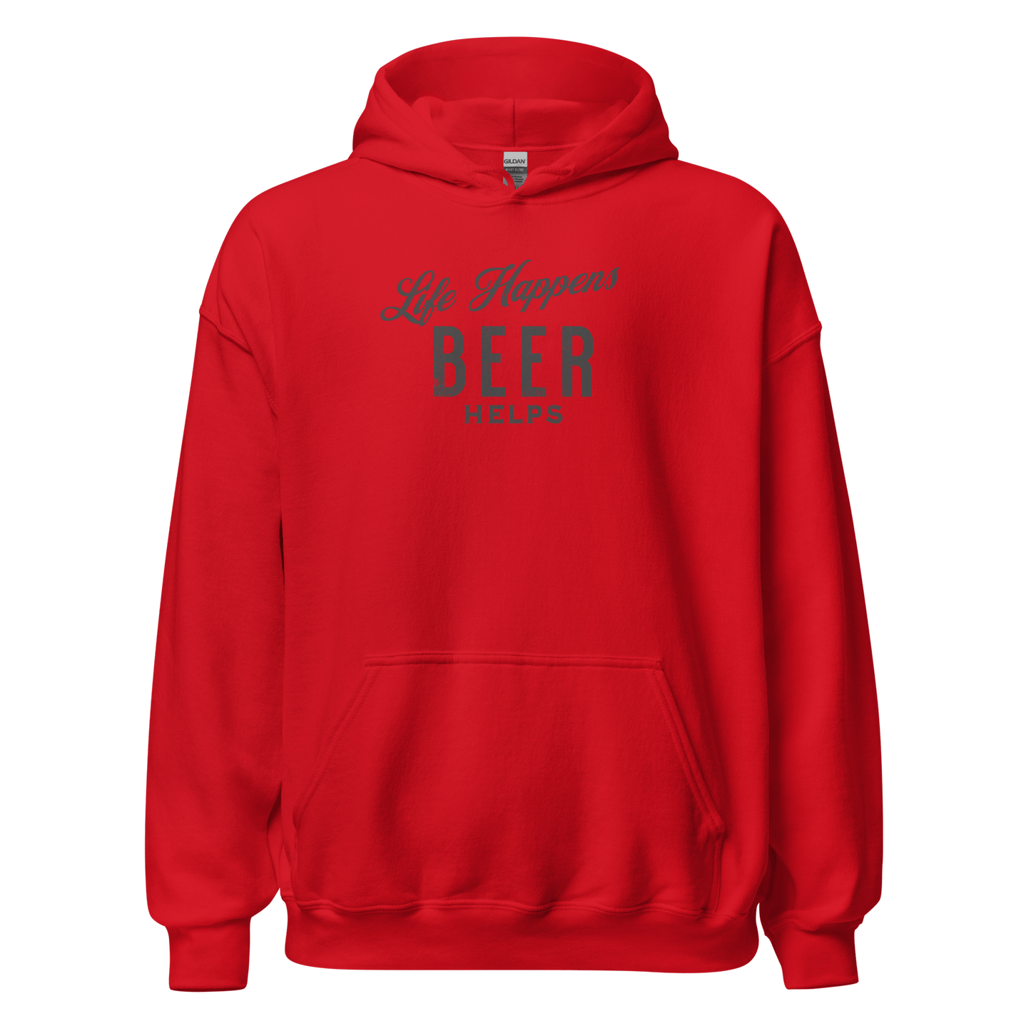 Life Happens Beer Helps Hoodie - Cozy & Stylish Comfort BEER,DRINKING,HOODIE,MENS,New,UNISEX,WOMENS Dayzzed Apparel