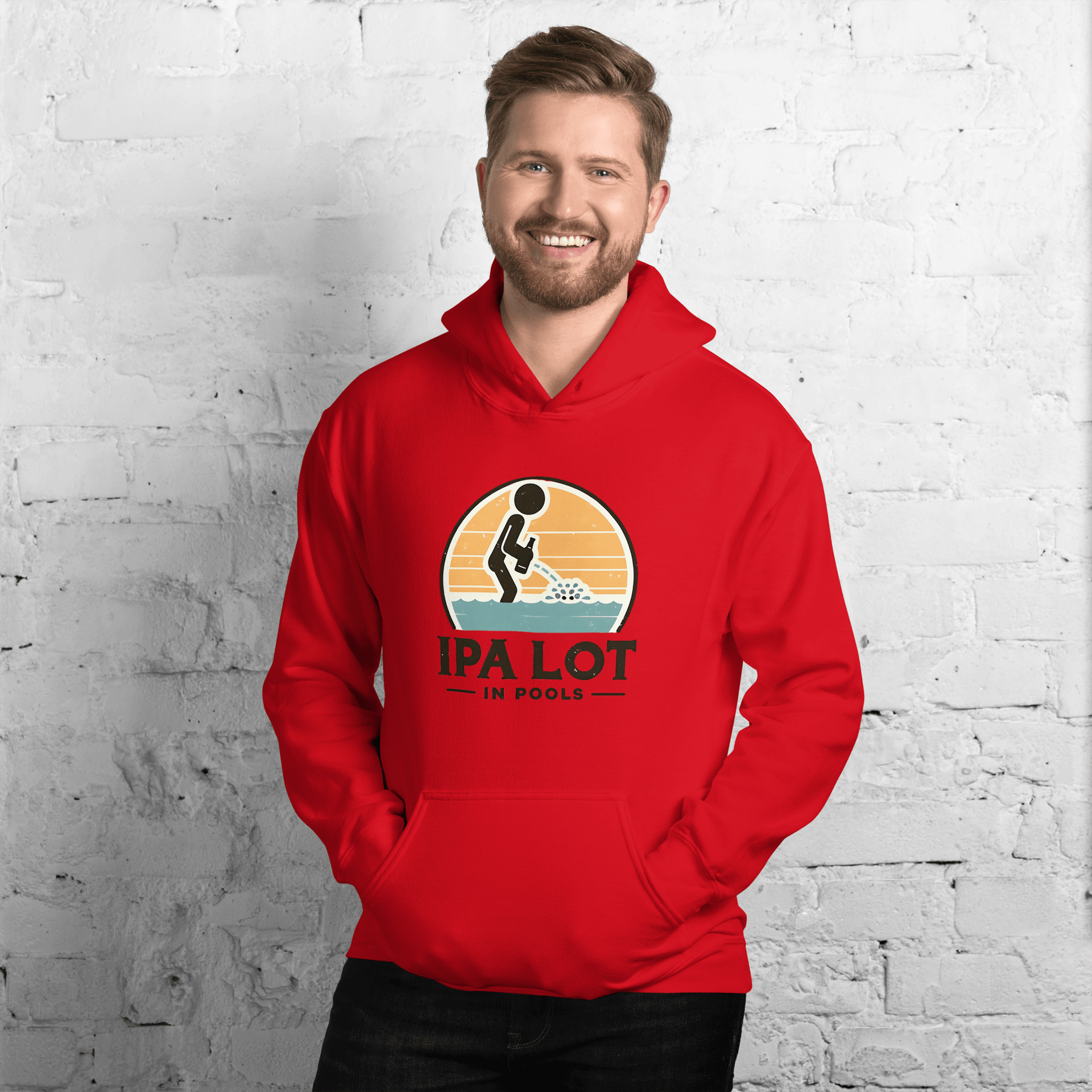 IPA Lot in Pools Hoodie: Cozy, Funny & Beer-Themed Embrace the chill with our IPA Lot in Pools Hoodie. Perfect for beer lovers, offering a soft, stylish warmth for those cooler evenings. Grab yours now!