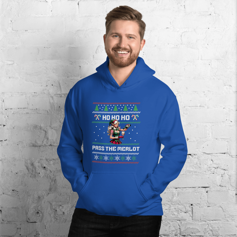 Ho Ho Ho Pass The Merlot Hoodie