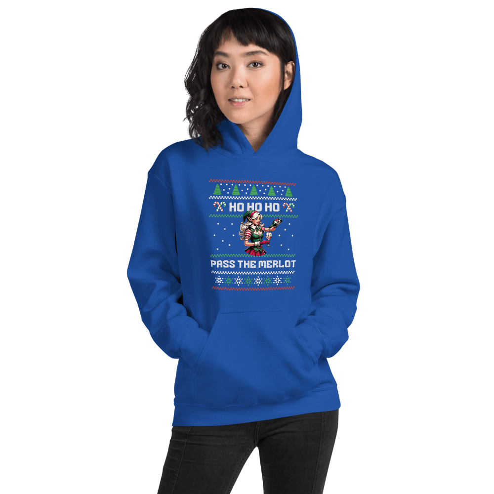 Ho Ho Ho Pass The Merlot Hoodie