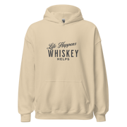 "Life Happens Whiskey Helps Hoodie: Stay Cozy & Stylish" DRINKING,HOODIE,MENS,New,UNISEX,WHISKEY,WOMENS Dayzzed Apparel