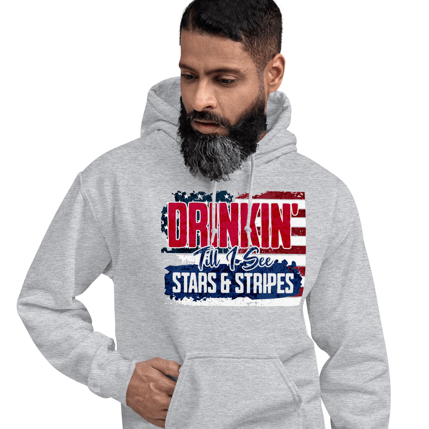 Drinkin' Till I See Stars and Stripes Hoodie