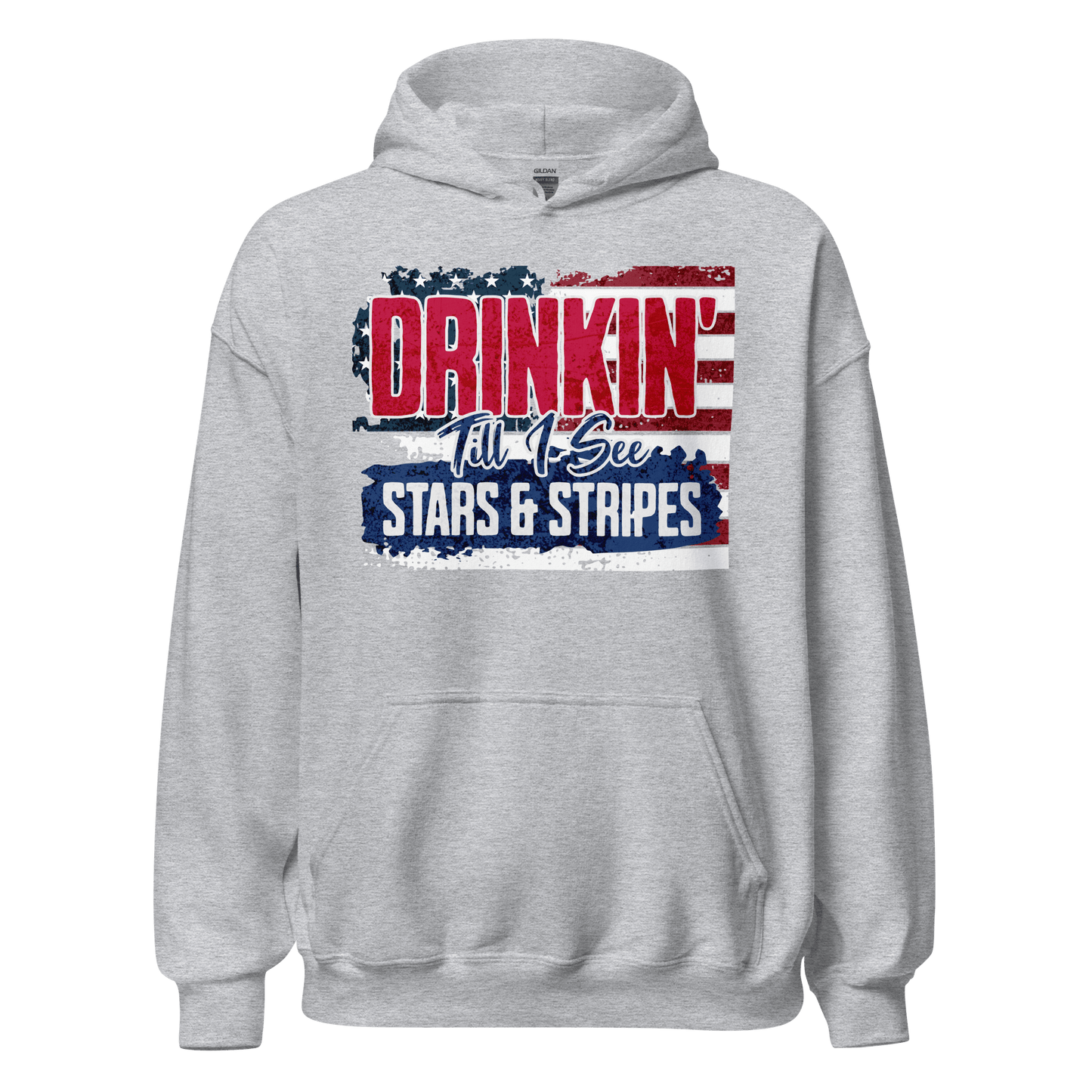 Drinkin' Till I See Stars and Stripes Hoodie