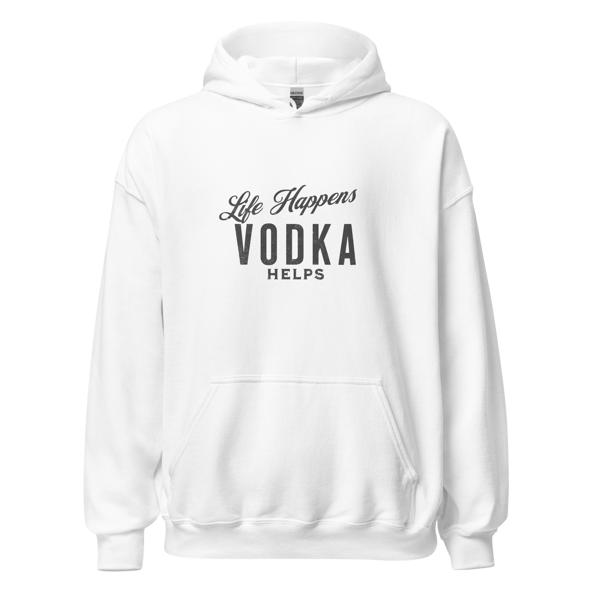 Life Happens Vodka Helps Hoodie - Cozy & Stylish HOODIE,MENS,New,UNISEX,WOMENS Dayzzed Apparel