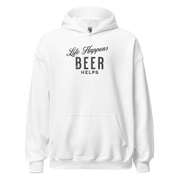 Life Happens Beer Helps Hoodie - Cozy & Stylish Comfort BEER,DRINKING,HOODIE,MENS,New,UNISEX,WOMENS Dayzzed Apparel