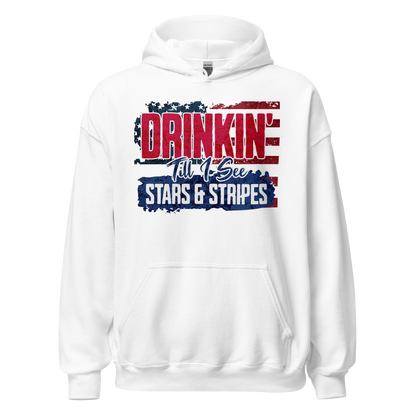 Drinkin' Till I See Stars and Stripes Hoodie