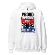 Discover the ultimate cozy hoodie for cooler evenings. Soft, stylish, and perfect for any occasion. Get your Fireworks Drinking Team Hoodie now!