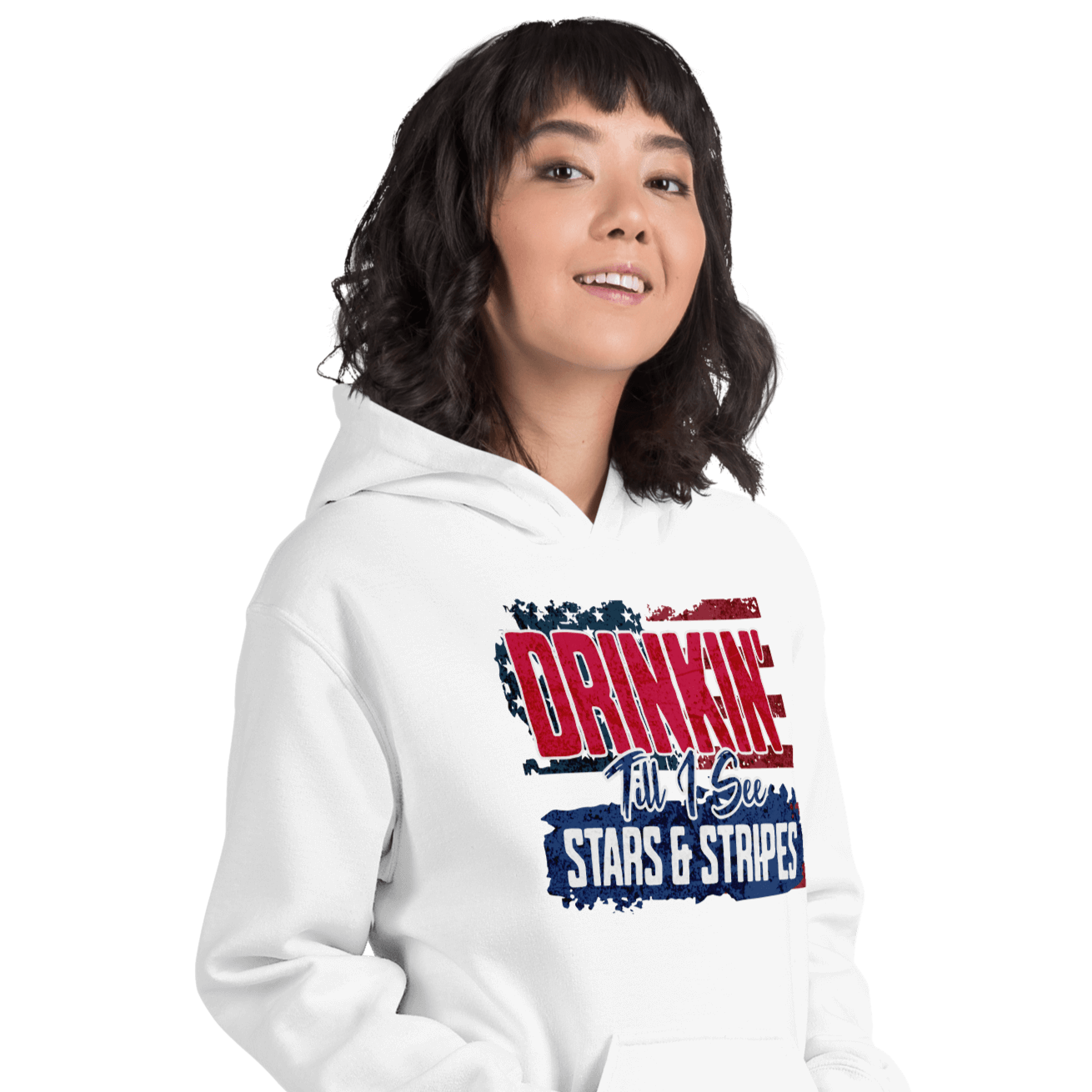 Drinkin' Till I See Stars and Stripes Hoodie